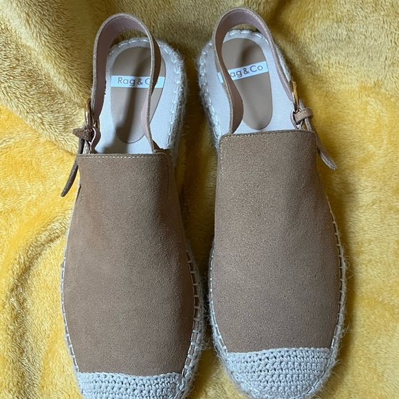 Suede slingback strap espadrilles-so cute for fall weather-worn less than 5x - Picture 10 of 11